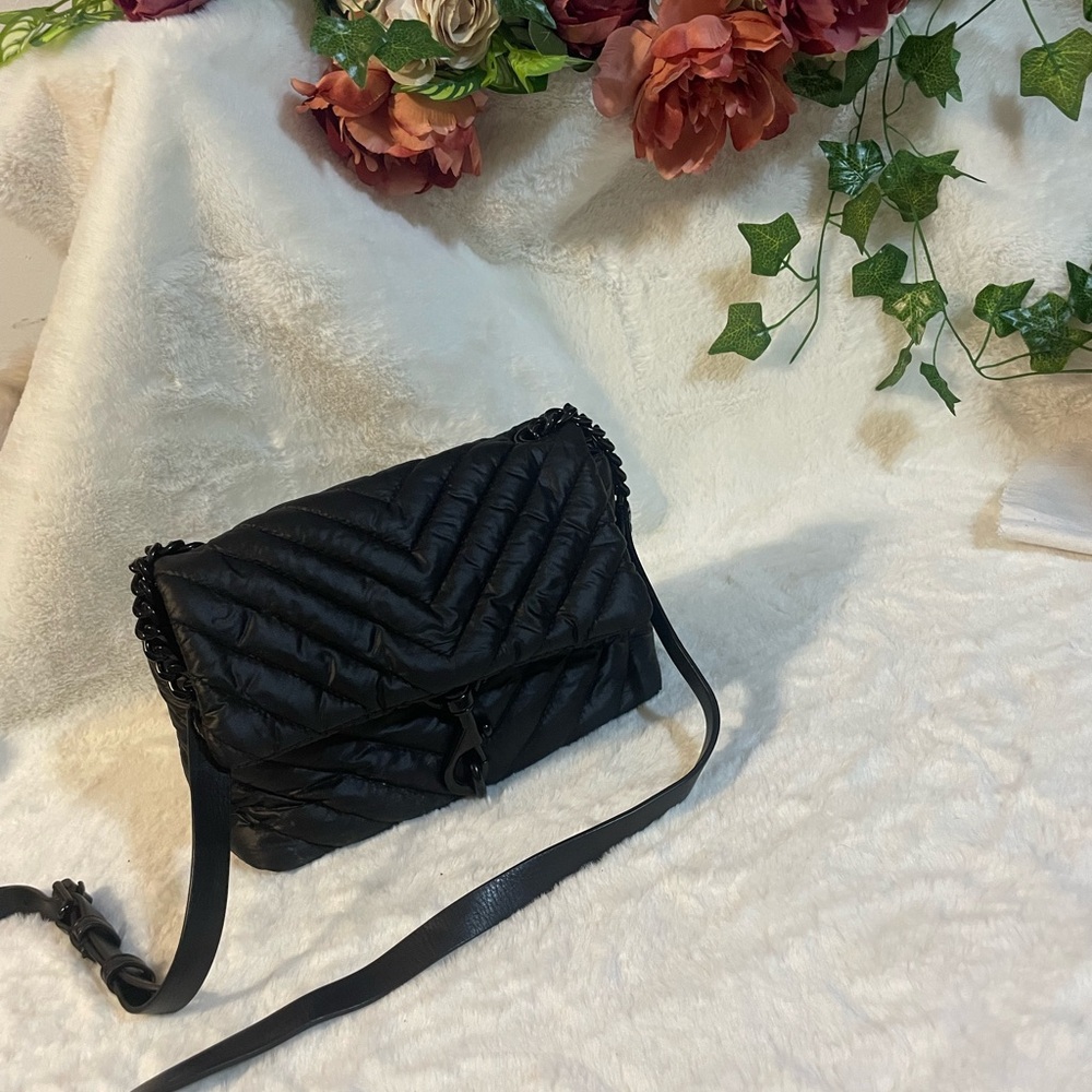 Rebecca Minkoff Nylon Black Quilted Women's Bag